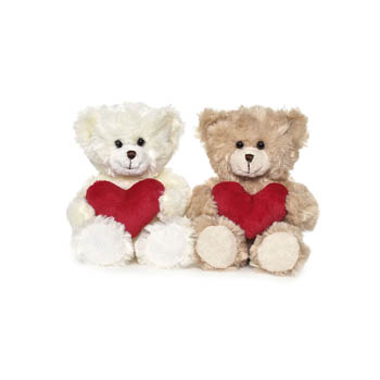 Teddykompaniet Teddies - Samuel med Hjärta i två färger